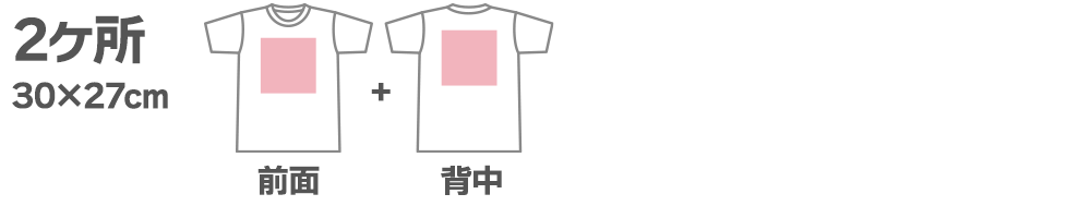 2ヶ所　30×27cm+30×27cm