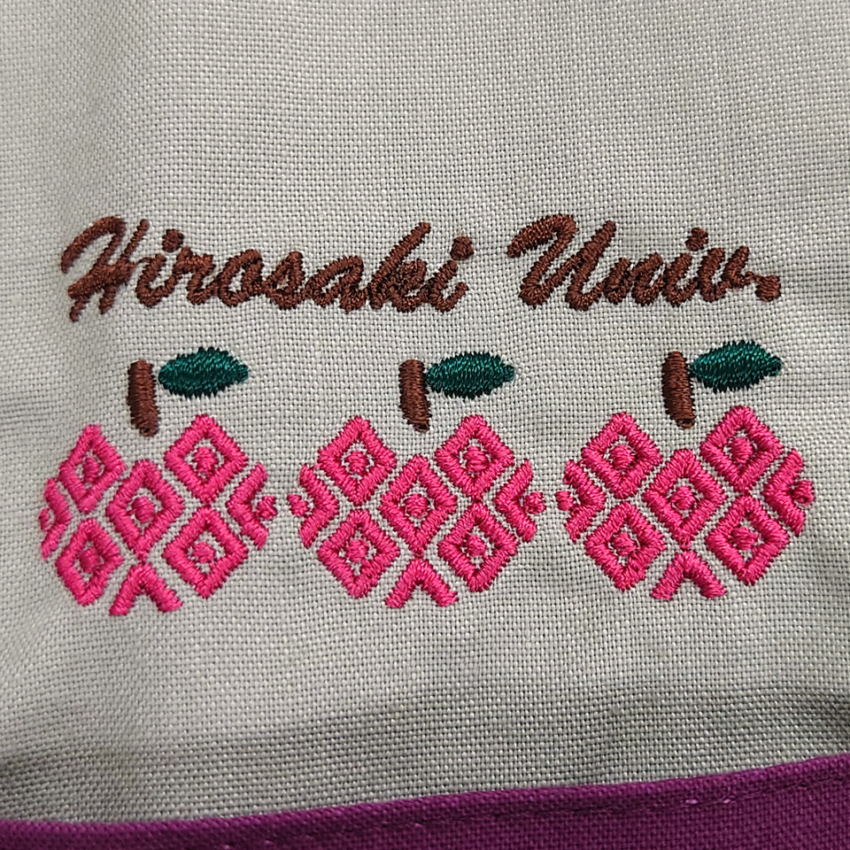 弘前大学医学部様リンゴ柄デザイン